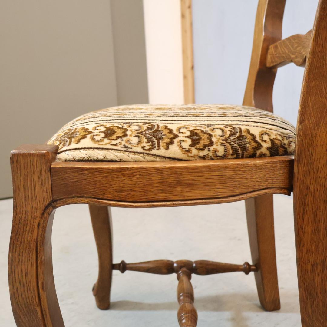 MITSUKOSHI 三越ブルージュ オーク材 ダイニングチェア 木製椅子