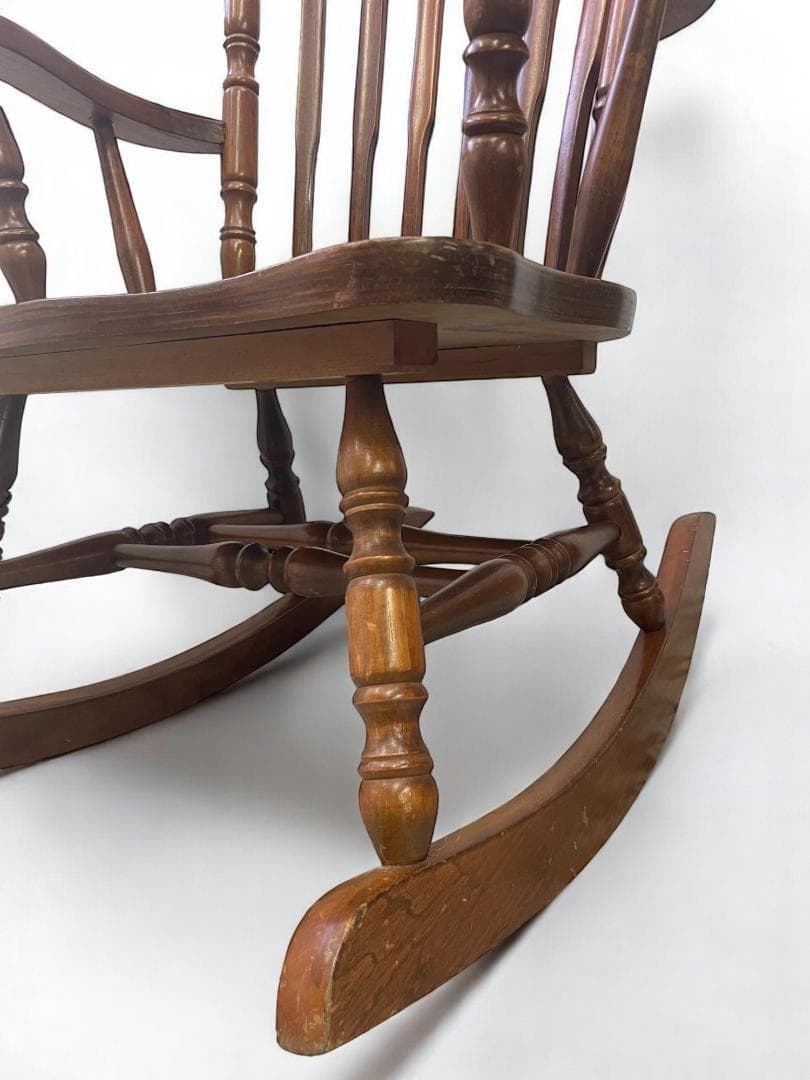 木製ロッキングチェア ブラウン