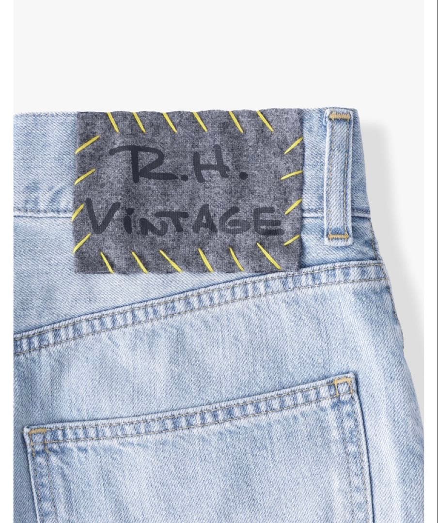 RH Vintage オーガニックコットン ビッグデニムパンツ（blue）　25
