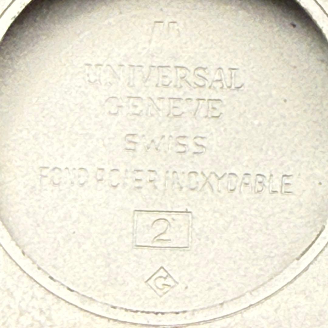 稼働品 ユニバーサル・ジュネーブ 自動巻き 角型 ゴールド文字盤 ユニセックス