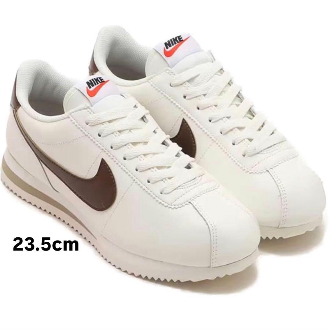 新品未使用タグ付き ☆Nike ホワイトブラウン コルテッツシューズ23.5cm