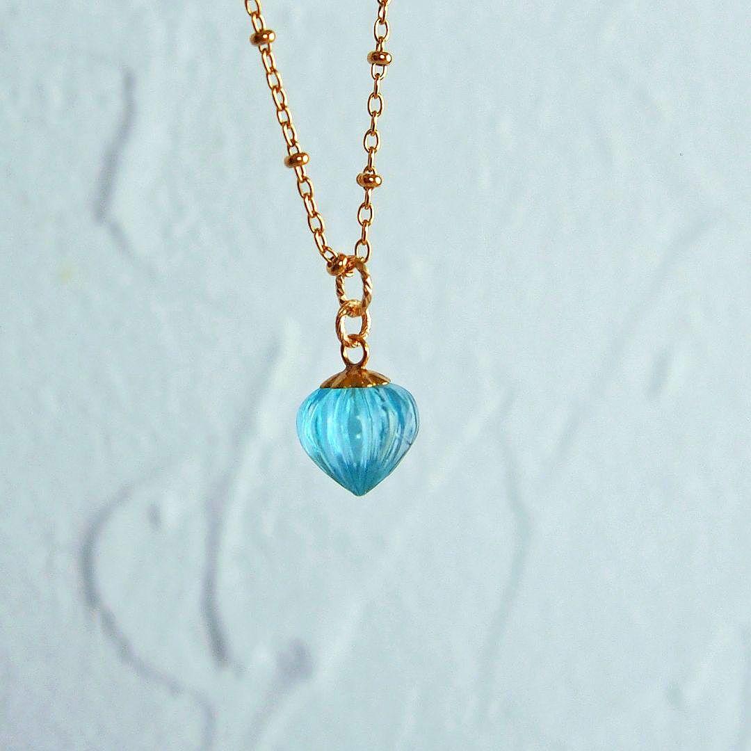 ※専用✺訳あり価格✨ブルートパーズ　ドロップカービング　トップ　14kgf