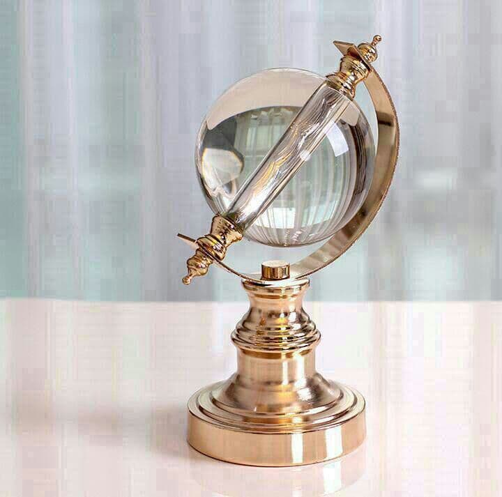 水晶球振子地球儀家置物オフィス書斎工芸品創意ワイン棚装飾品..F