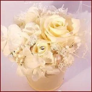 プリザーブドフラワー アレンジ　 シルバーホワイト