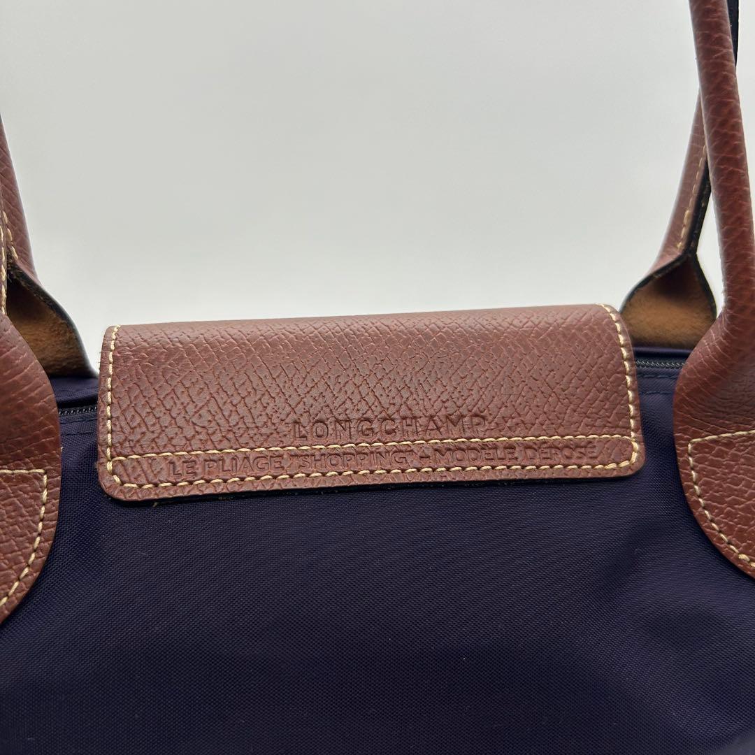 美品　ロンシャン　プリアージュ　トートバッグ　ナイロン　紫　A4収納◎　肩掛け◎