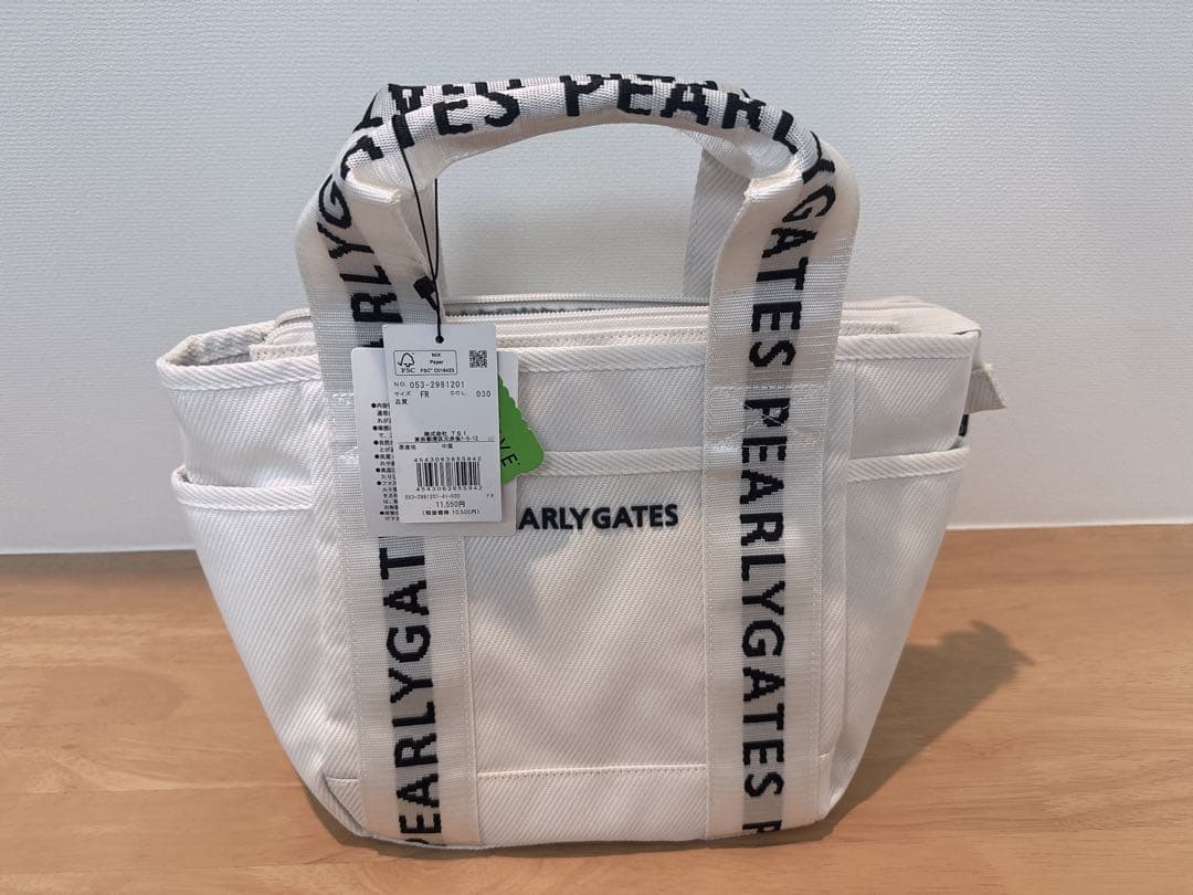 【新品未使用】PEARLY GATES パーリゲイツゴルフカートバッグ ホワイト