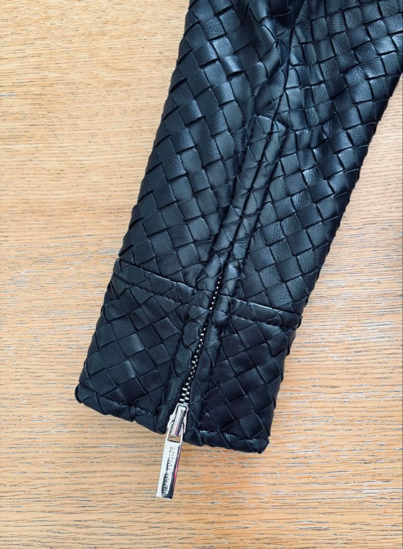 BOTTEGAVENETAボッテガヴェネタ イントレチャートライダースジャケット