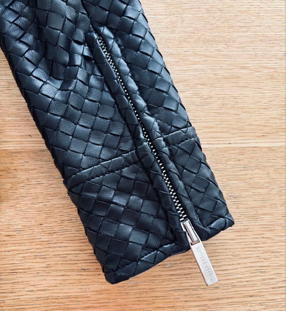 BOTTEGAVENETAボッテガヴェネタ イントレチャートライダースジャケット