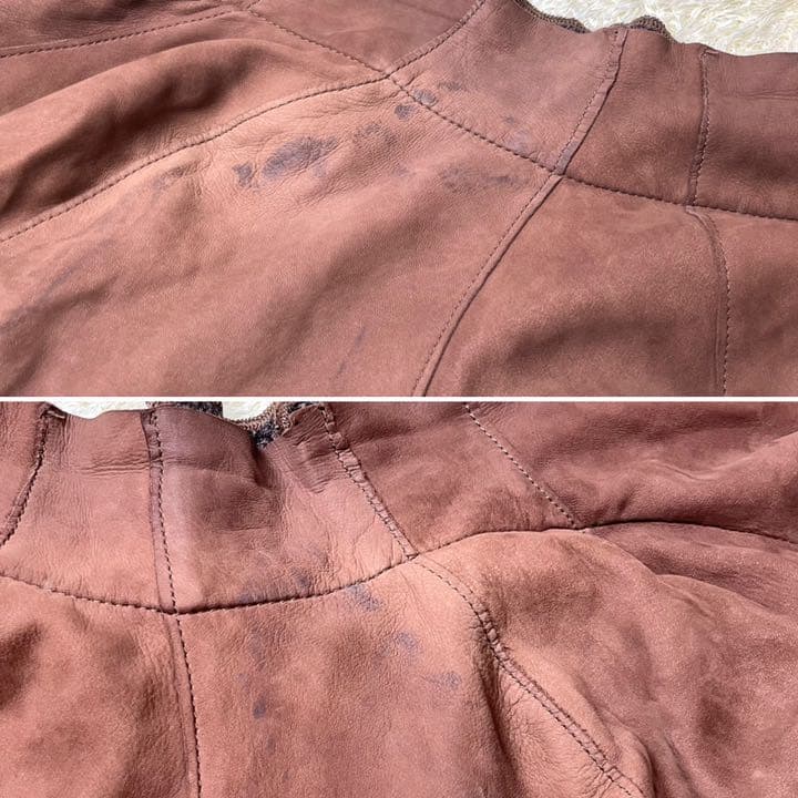 FENDI レザーコート 本革 Aライン 42サイズ レディース