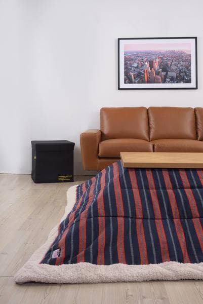 おしゃれ ふかふか かわいい 暖かい 長方形 こたつ布団 ストライプ柄