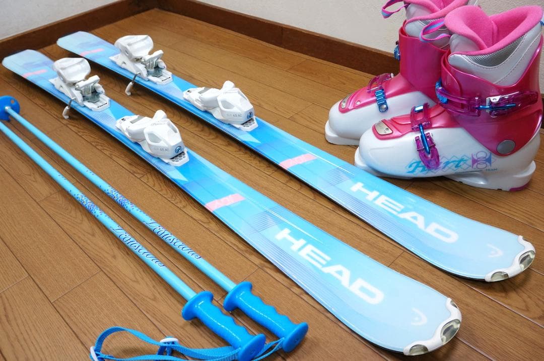 メンテ済 127cm 靴23cm HEAD スキーセット