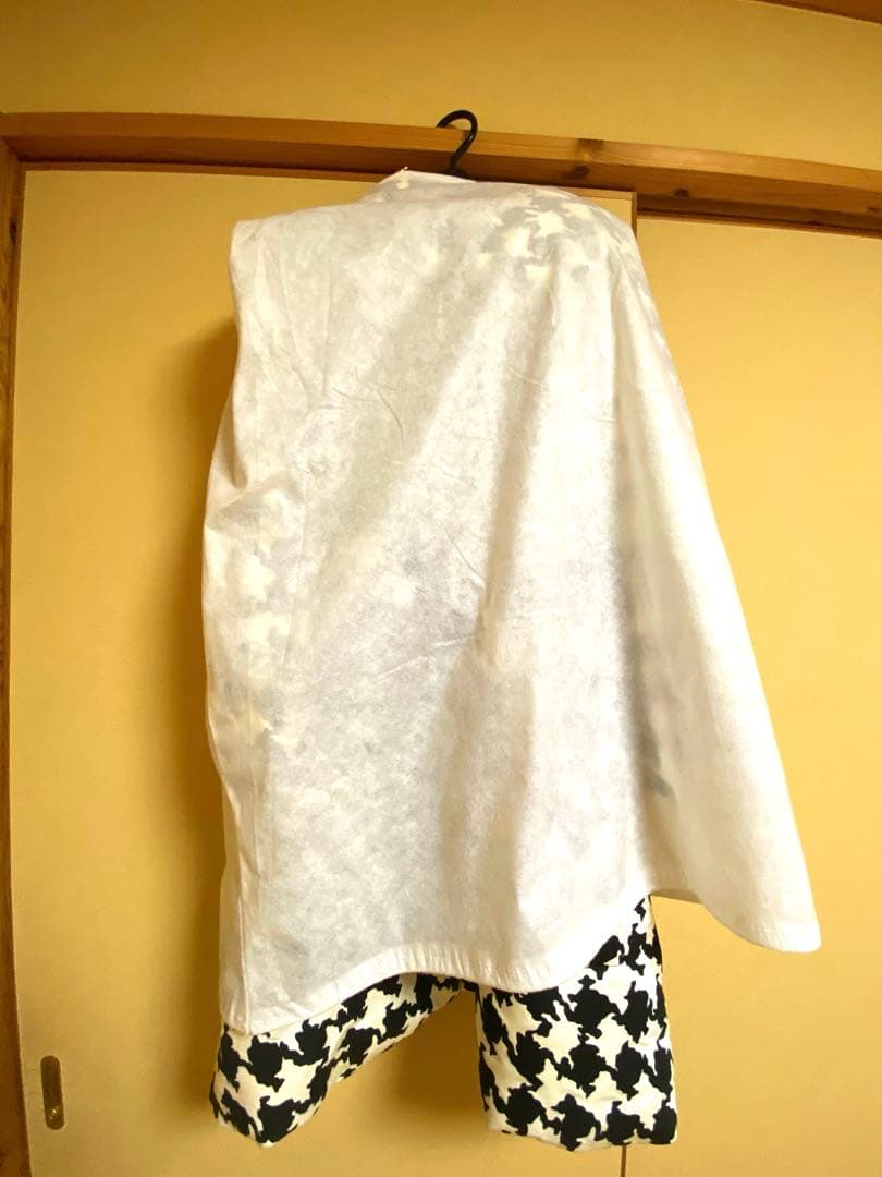 M'S GRACY ハウンドトゥース柄 ロングコート 38