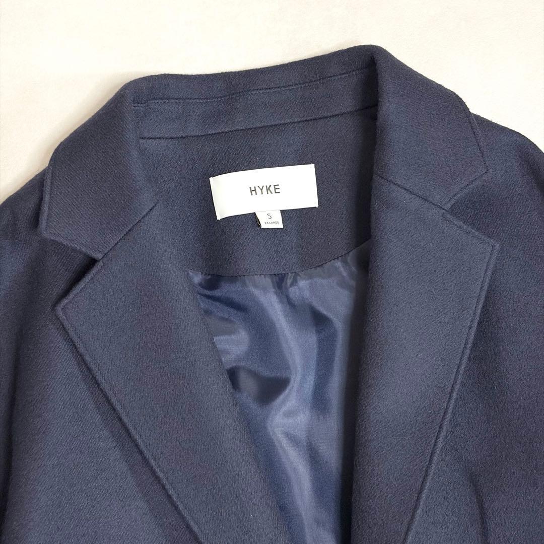 未使用級✨ハイク　2024　ウールショップコート　ネイビー　XXL　ロングコート