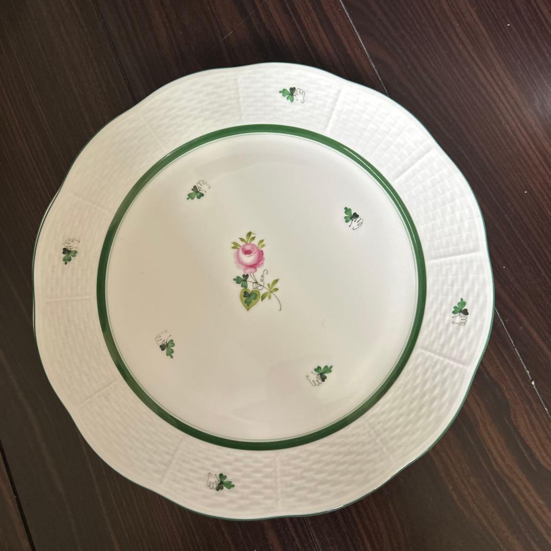 ヘレンド ウィーンのバラ プレート26cm 2枚セット