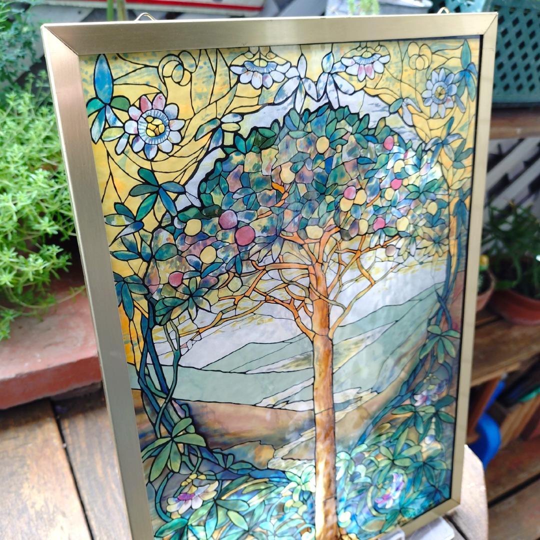 ルイスCティファニー ステンドグラスTree of Lifeグラスマスターズ社