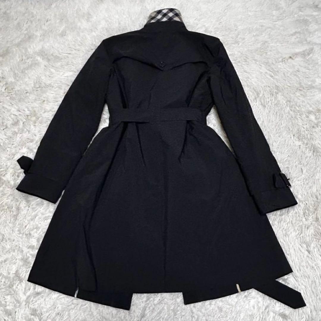 極美品　バーバリーロンドン　メガネチェック　ダウンライナー　トレンチコート　40