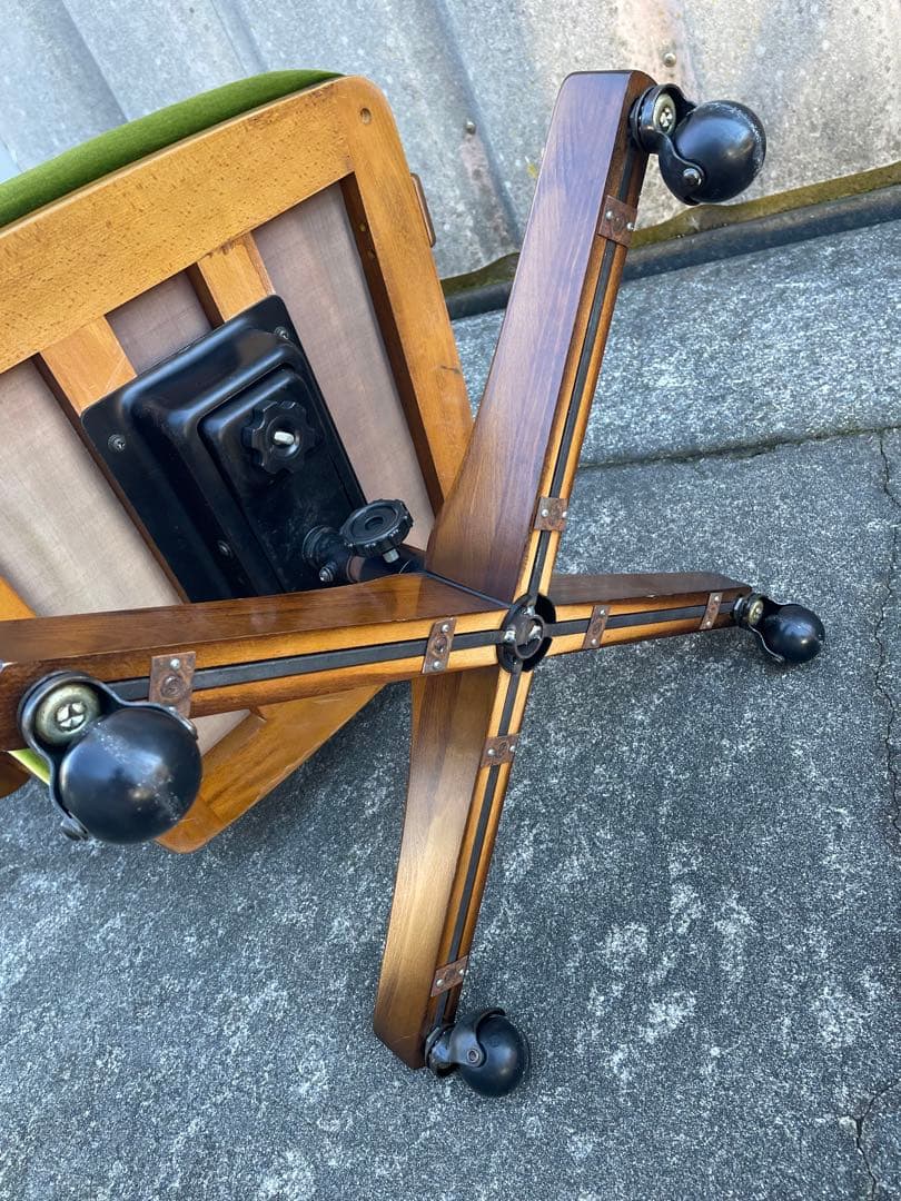 稀少/カリモク/コロニアル/デスクチェア/アームチェア/回転椅子/椅子/④