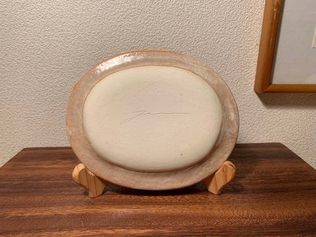 レア 入江佑子 オーバル皿 人気作家