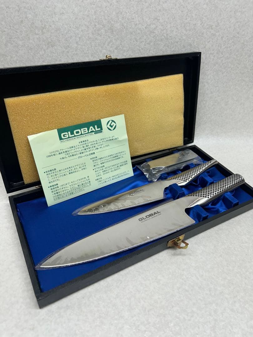 新品 グローバル GLOBAL 包丁 牛刀 ペティナイフ シャープナー 日本製