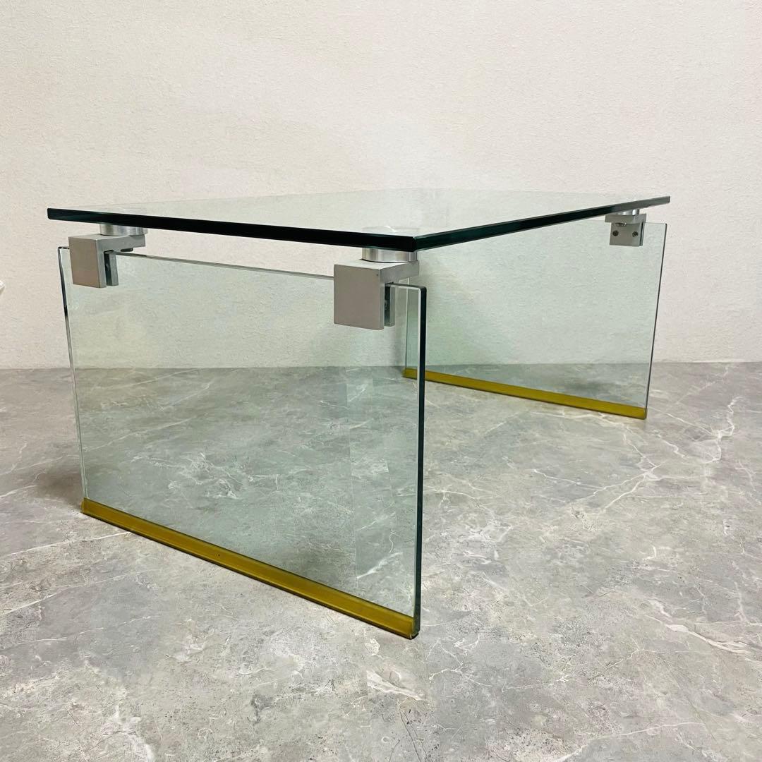 フランフラン　サローネ　コーヒーテーブル　ガラステーブル　クリアテーブル