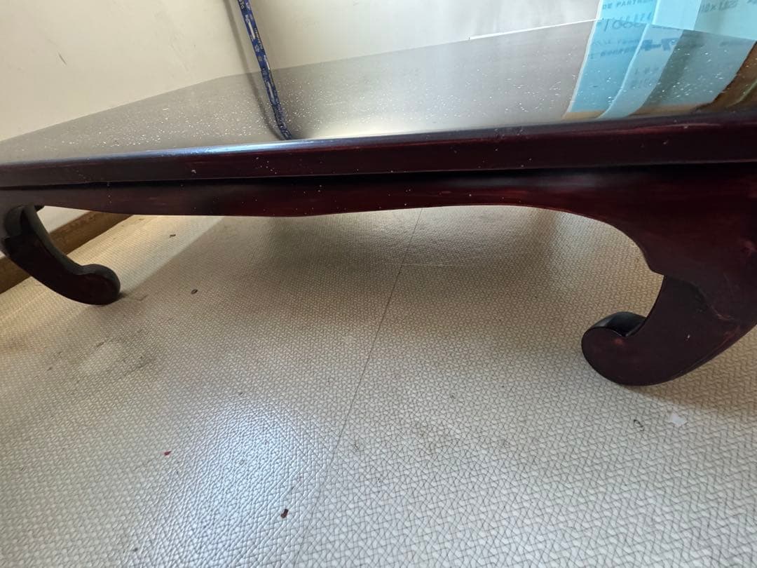 黒いスパークル仕上げセンターテーブル