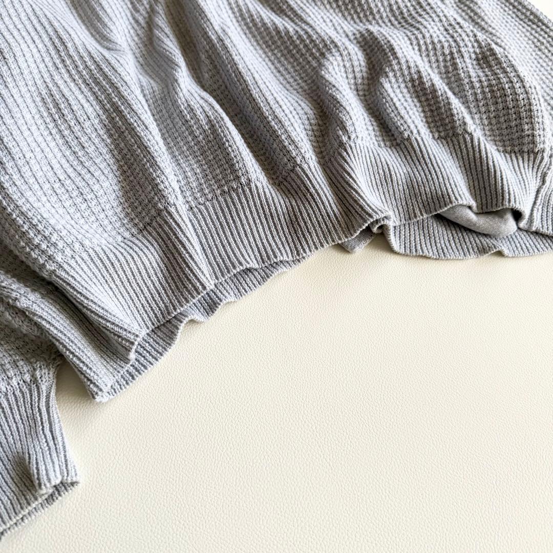 22SS 【ロトル】別注 1LDK ワッフルコットンカーディガン グレー 3