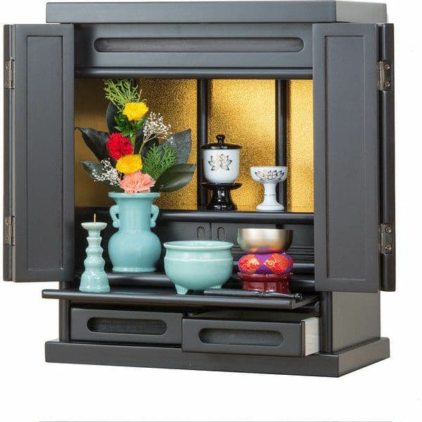 新品製品 上置仏壇黒檀調