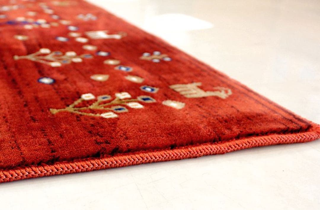 新品☆ウィルトンラグ カーペット 絨毯 高級ラグ イラン産 ギャべ柄