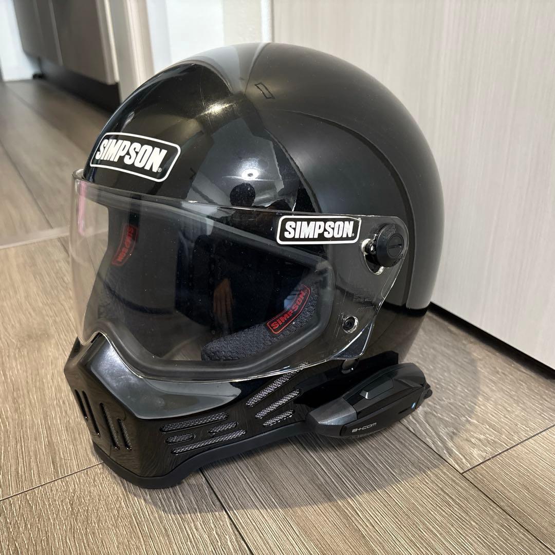 シンプソン　フルフェイスヘルメット（ビーコムワン付き）