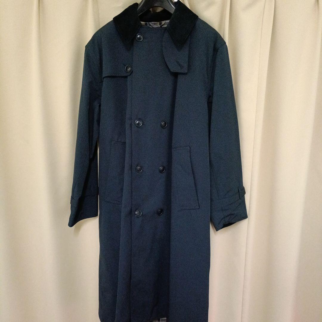 未使用 タグ付き Barbour トレンチコート2Layer 40 ネイビー