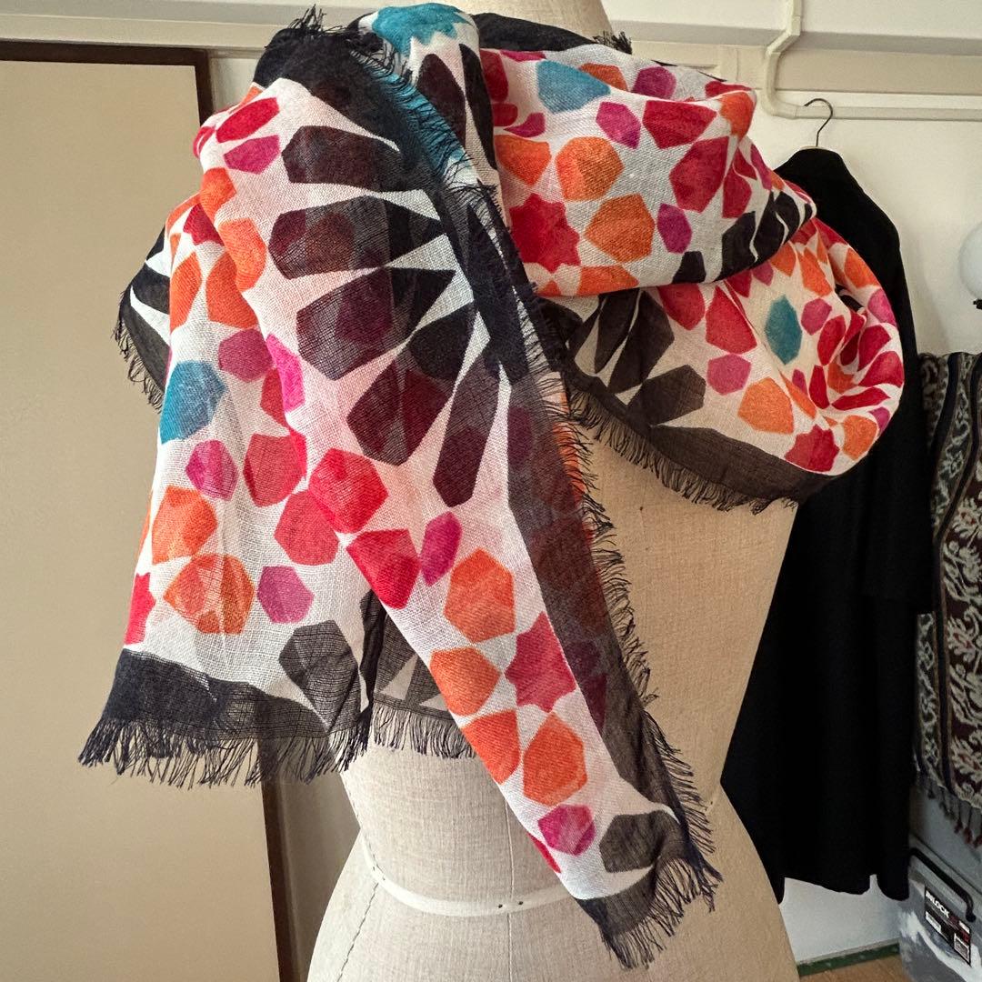 ロエベ ALANDALUS カシミヤsilkのロングスカーフ未使用タグ付き