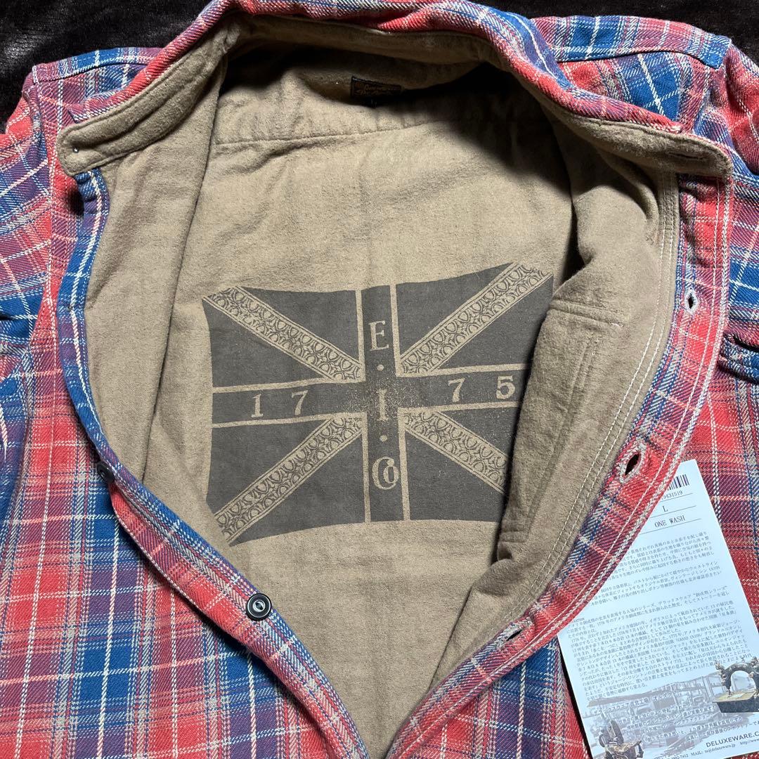 2.デラックスウエア ネルシャツ HV-36 Lサイズ 美品