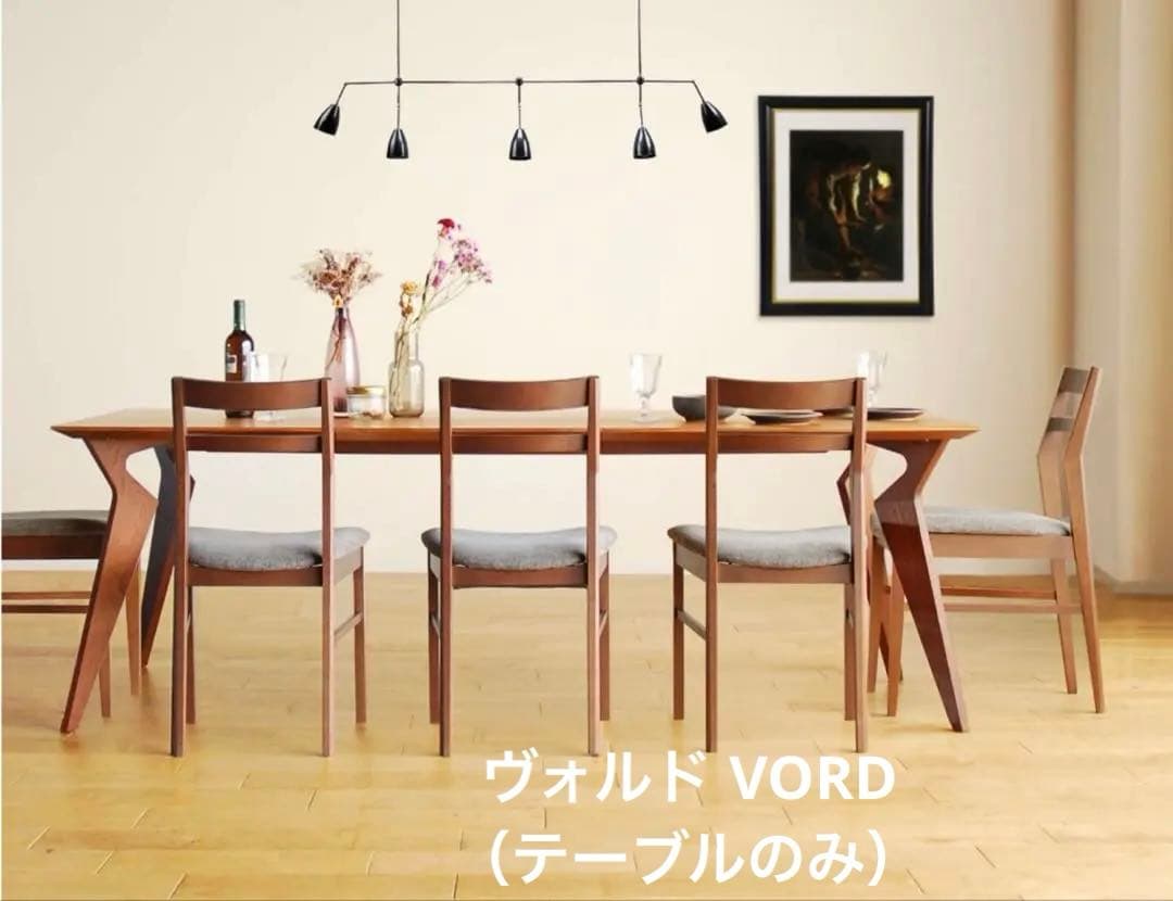 【送料無料】ヴォルド 北欧テーブル 140cm ブラウン（メラミン）