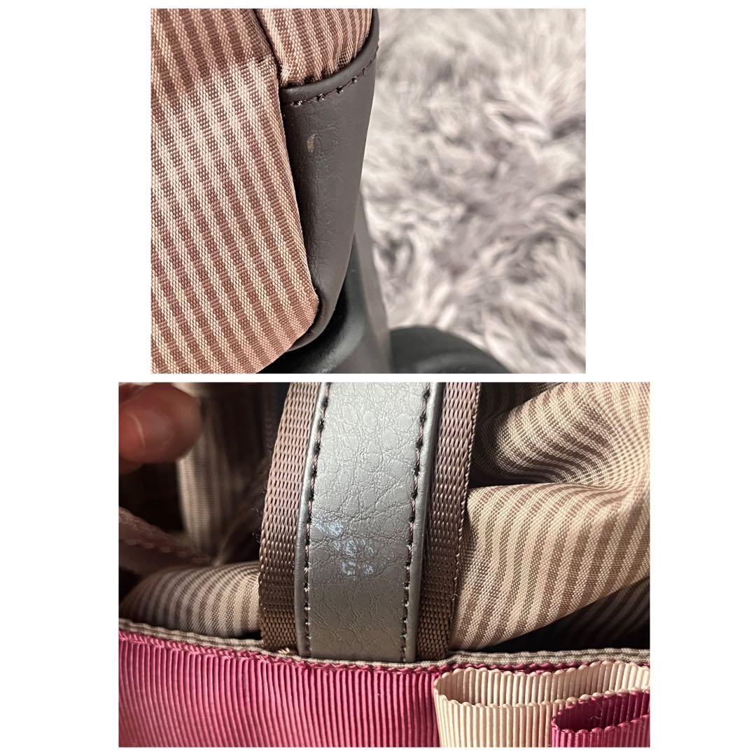 極美品✨スワニー　ルバンドⅢ キャリーケース　ブラウン　リボン