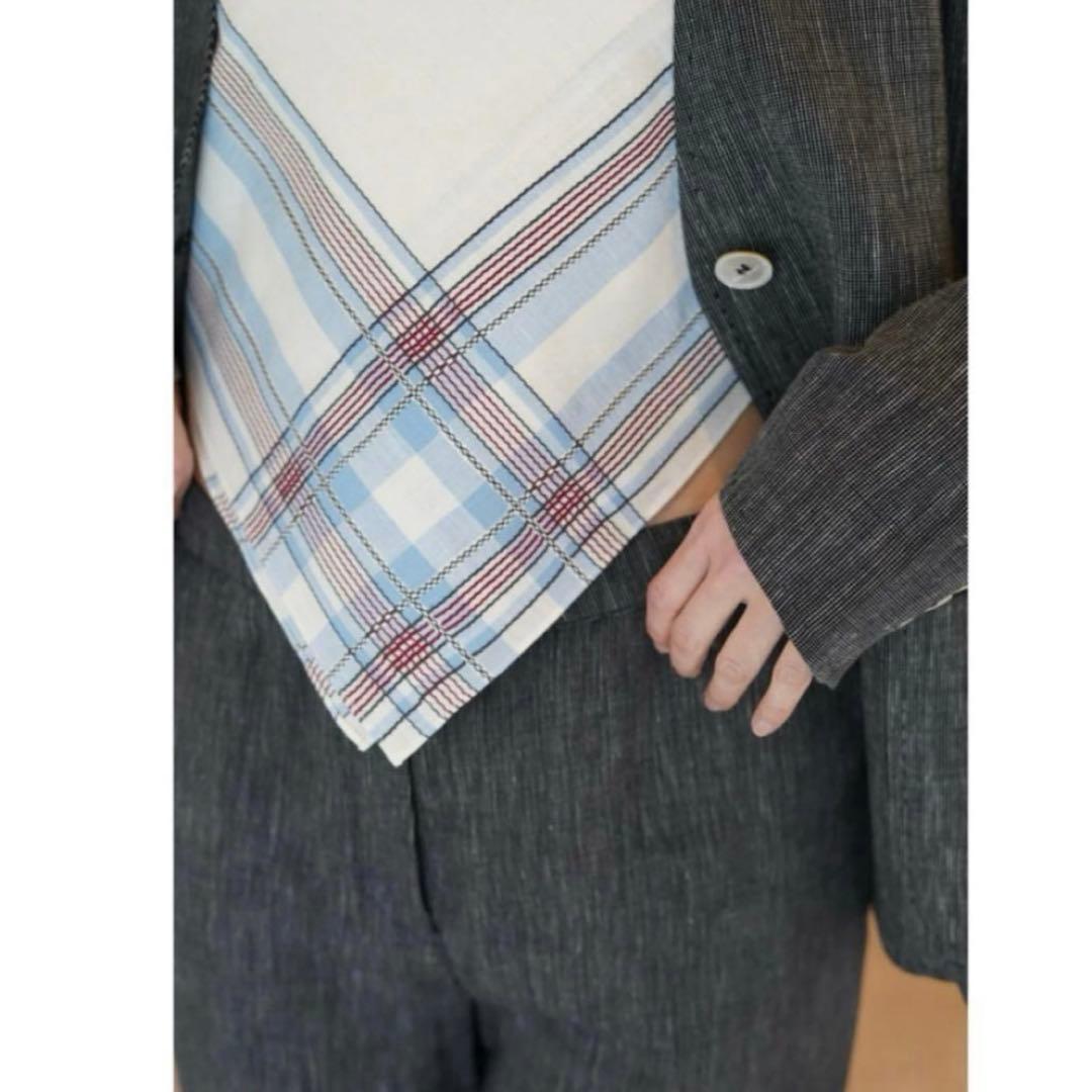 fumika uchida フミカウチダ　ハンカチーフ　バンダナ　ブルー