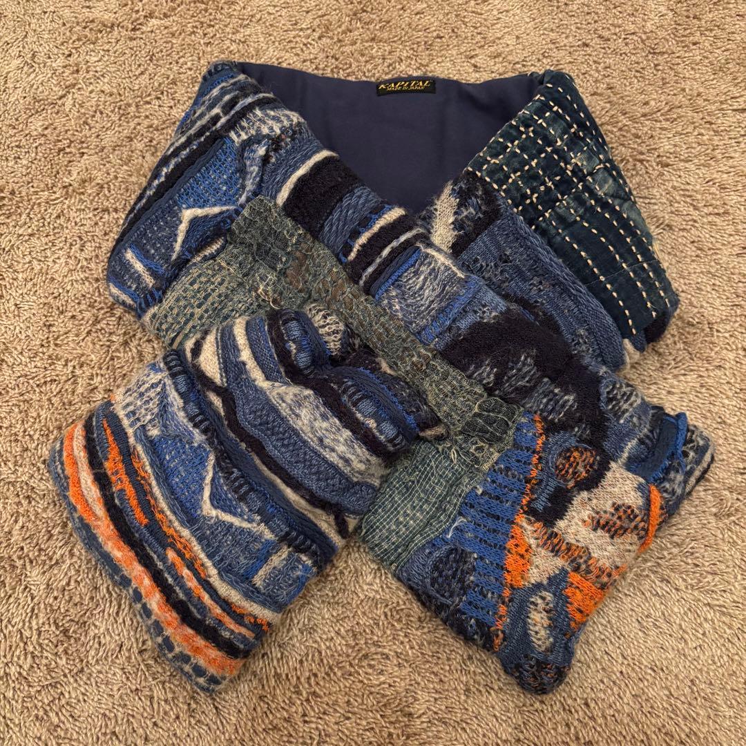 希少 KAPITAL KOUNTRY キャピタル 襤褸 スヌード マフラー