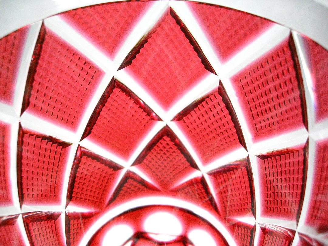 #尚古集成館 #監修 #復元 #島津 #薩摩切子 #グラス #大きめ #赤