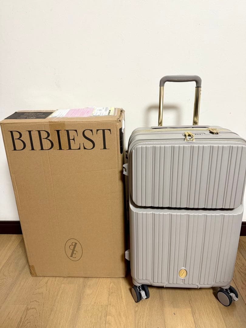 【専用】2025年11月最新モデルBIBIEST グレーべージュ キャリーケース