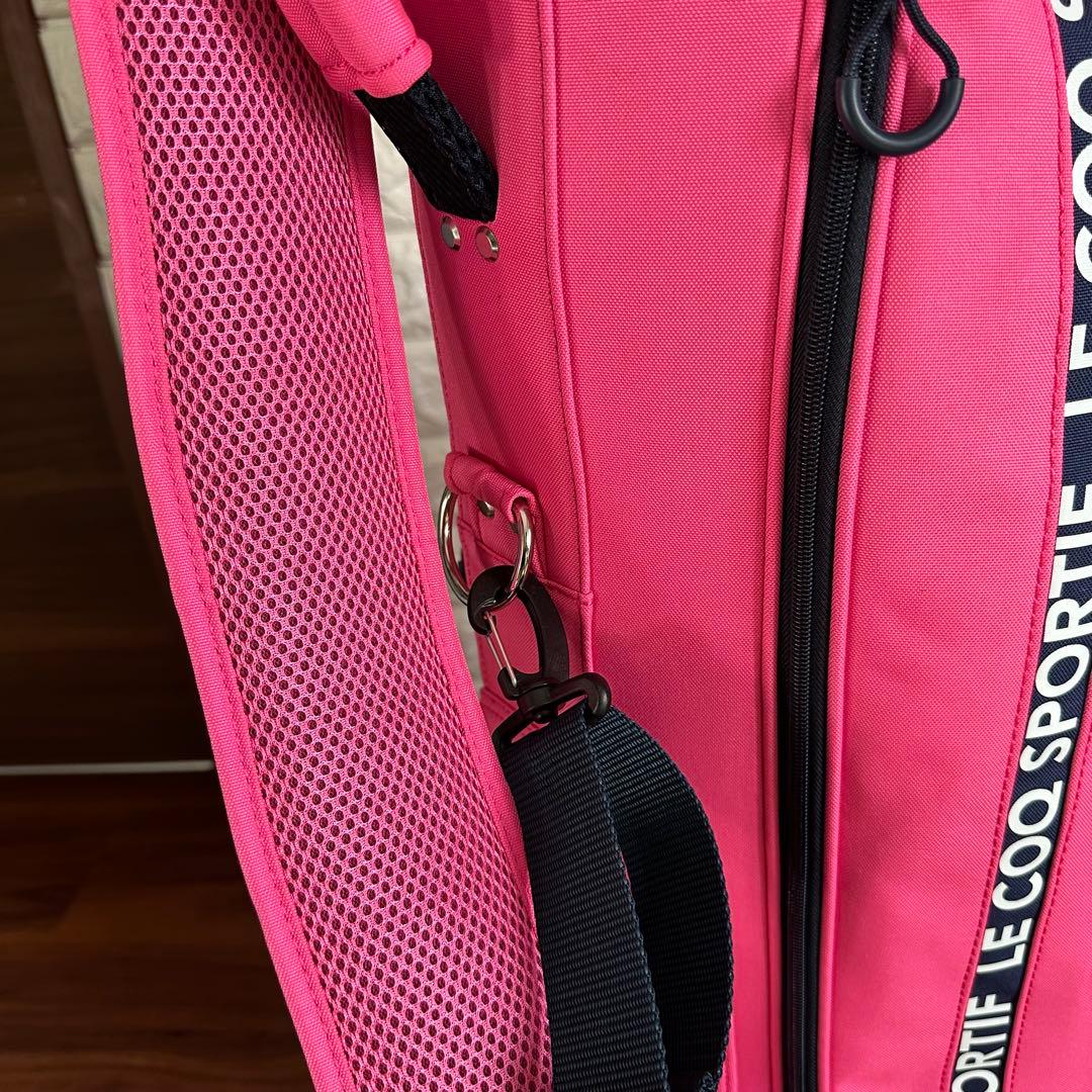 美品 ルコック スポルティフ QQCTJJ05 ピンク キャディバッグ