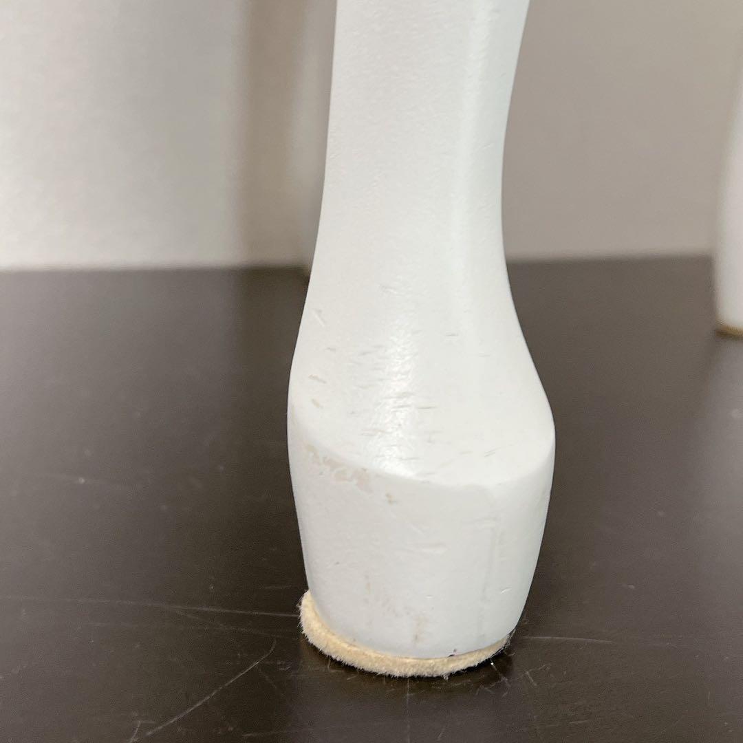 猫脚 スツール アンティーク調 姫系 椅子 チェア オットマン ロココ調ホワイト