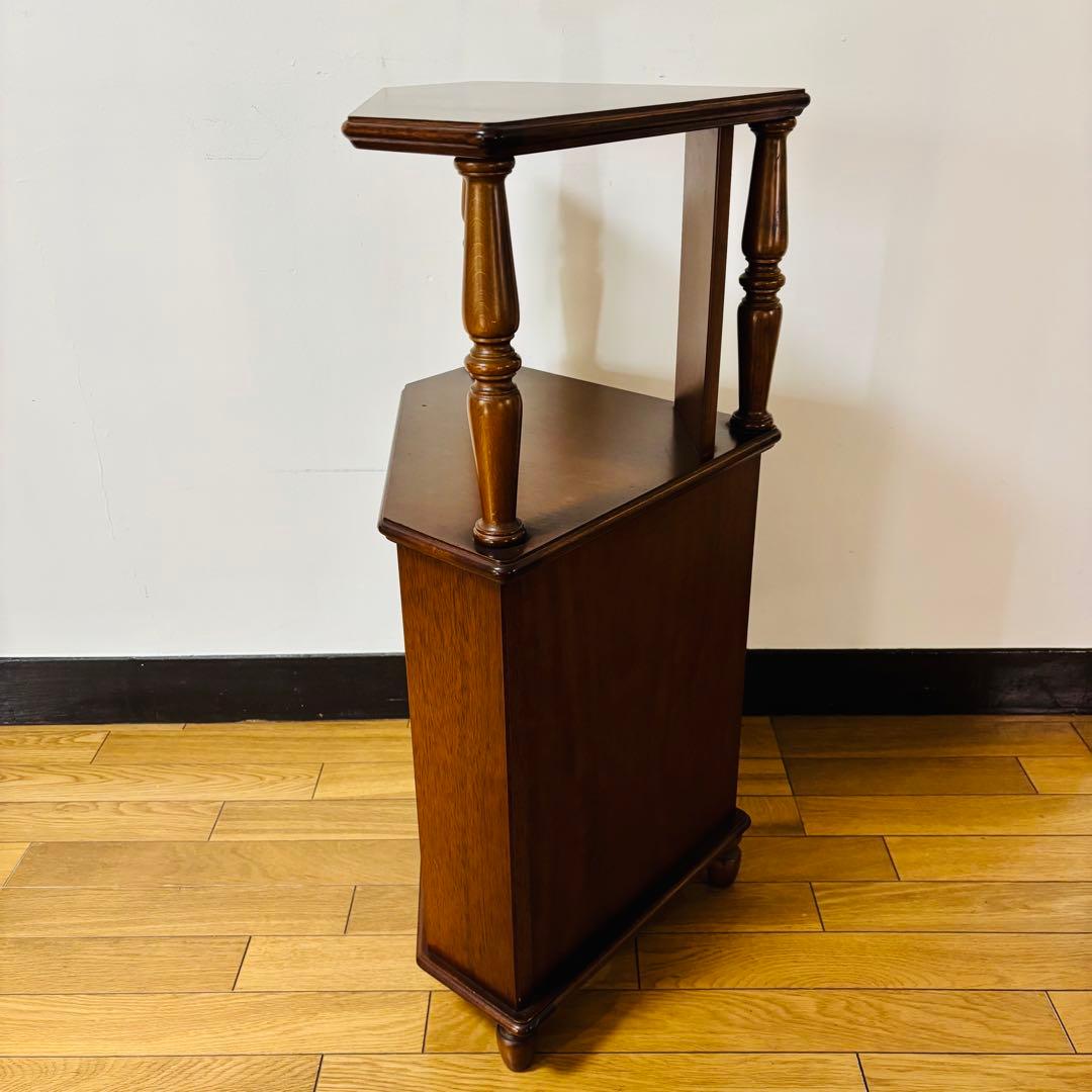 アヤノクラフト 三角コーナー棚 ラック 飾り棚 収納 木製 ビンテージ レトロ