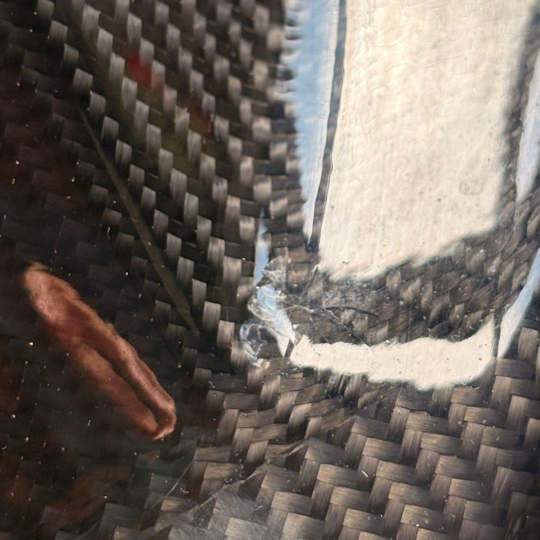 スズキハヤブサ3型　綾織カーボンリアフェンダー