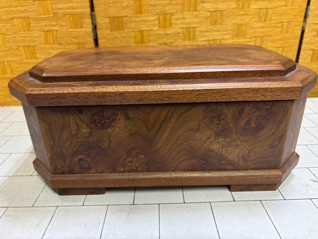 【難あり中古品】AQRESTI ジュエリーボックス 宝石箱 鍵付き イタリア製