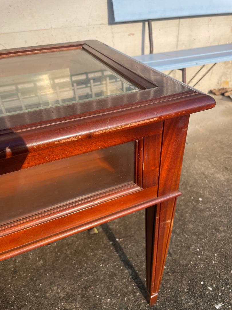 ガラス天板　ディスプレイショーケース 英国スタイル　店舗用