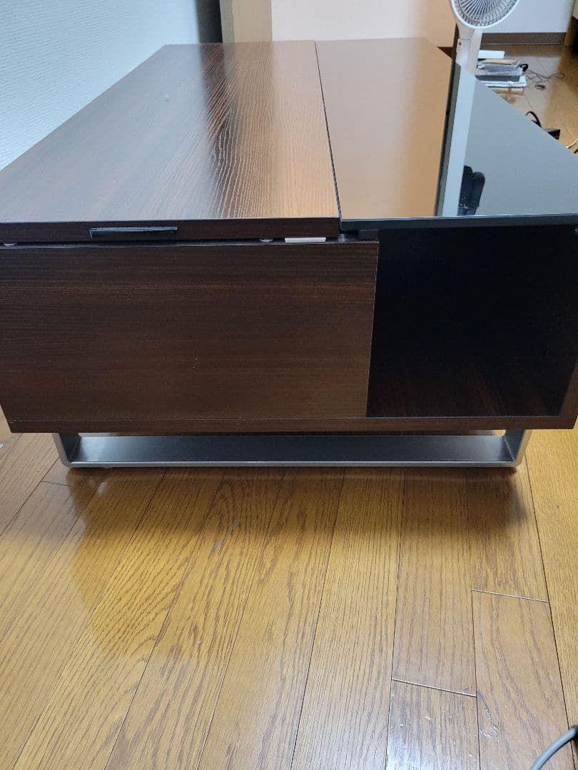 ダークブラウン 木製 センターテーブル 120cm