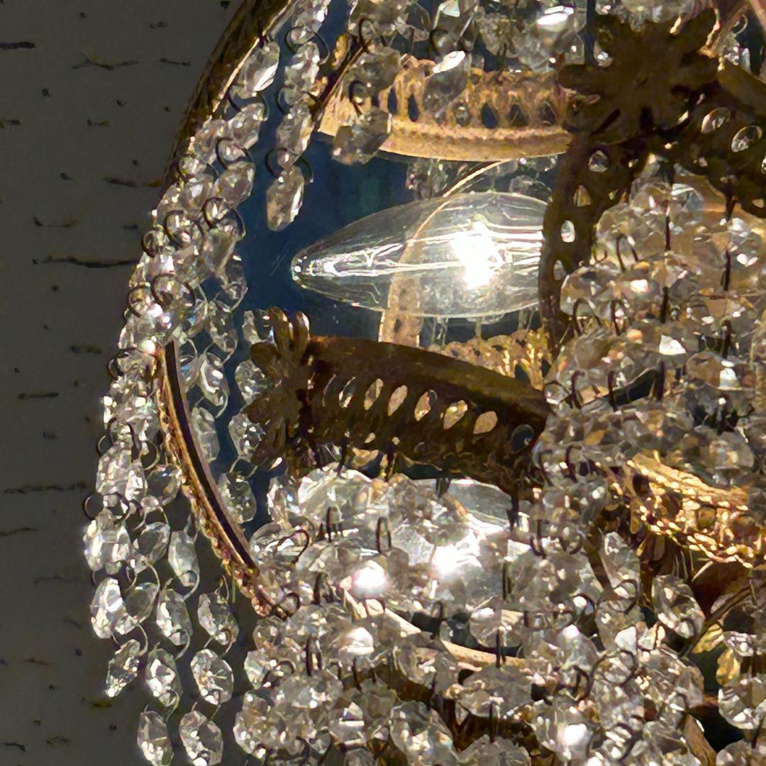 ♥ヴィンテージ　シャンデリア　クラッシック　ガラス装飾　照明