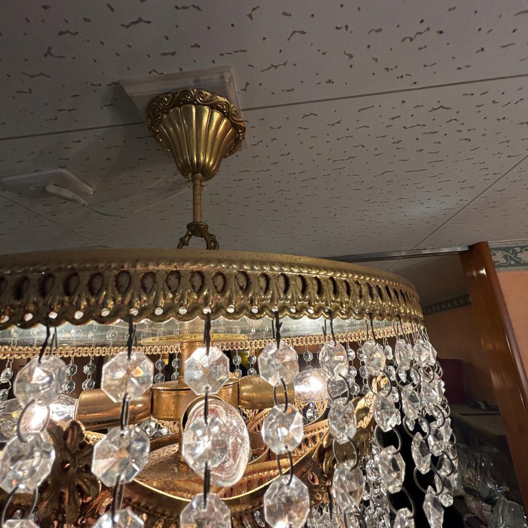 ♥ヴィンテージ　シャンデリア　クラッシック　ガラス装飾　照明