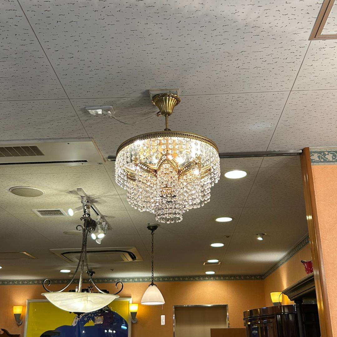 ♥ヴィンテージ　シャンデリア　クラッシック　ガラス装飾　照明