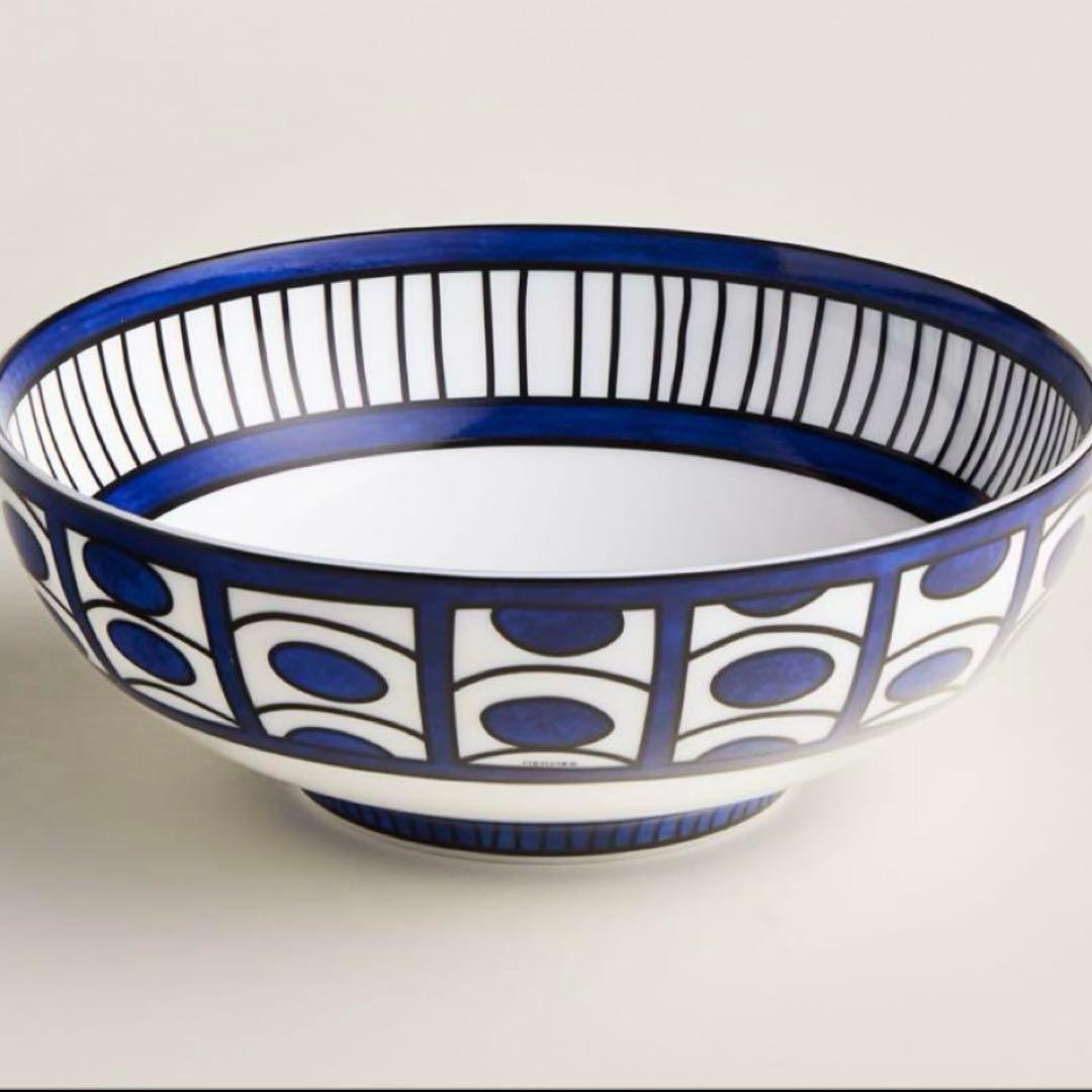 新品！エルメス サラダボール《ブルーダイユール》PM