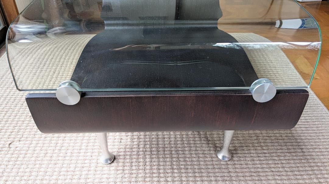 大塚家具　ガラステーブル